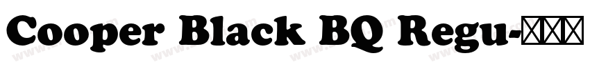 Cooper Black BQ Regu字体转换